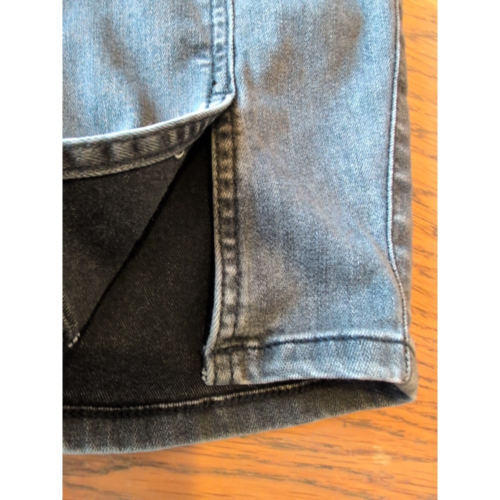 Torrid Jeans Bombshell Skinny Womens Sz 24R Gray Front Seam Stretch Split Hem - Picture 9 of 10